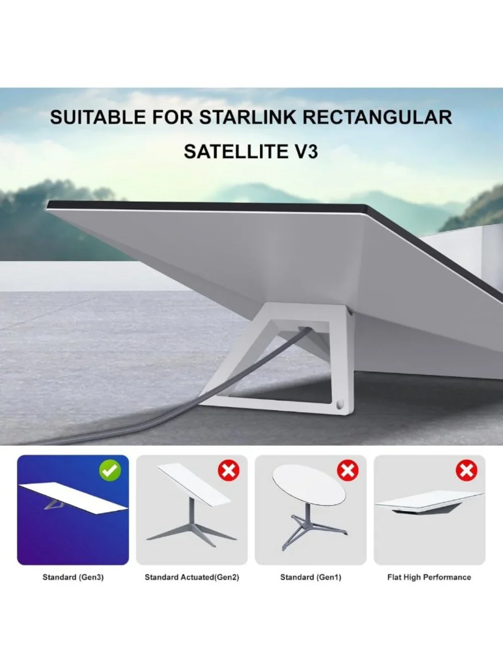 150FT Waterproof Satellite Cable Extension for Outdoor Use - Perfect for Camping